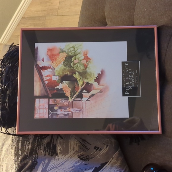 Vintage  Pike Place Market framed print - Picture 10 of 15